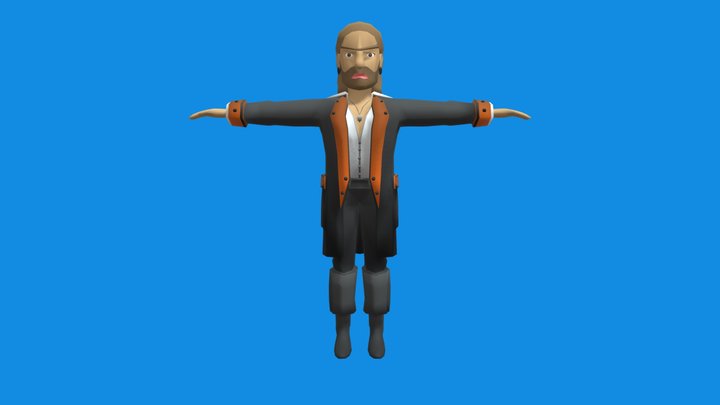 English Character 3D Model