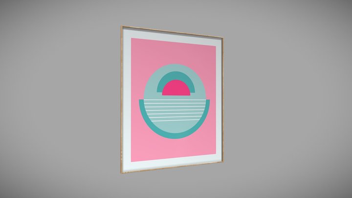 Modern Painting 3D Model