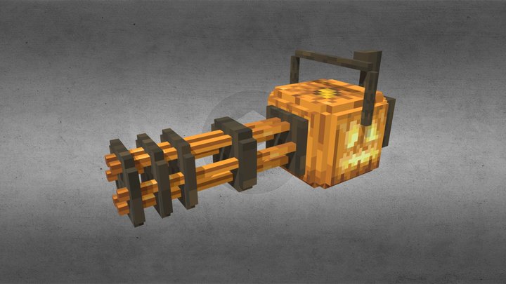 Halloween - Gatling gun 3D Model