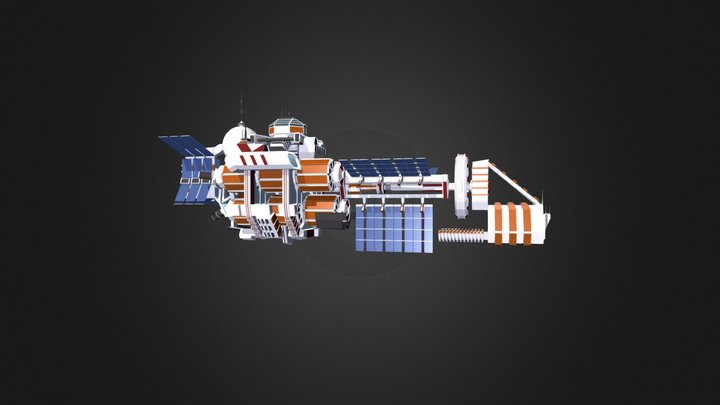 Space Station Export 3D Model