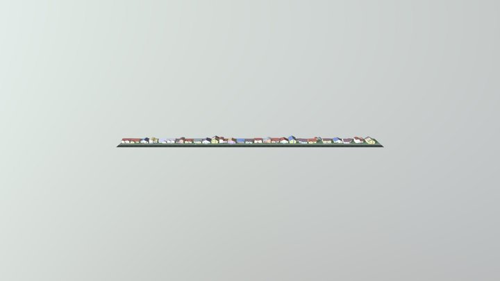 Houses - Deret Rumah 3D Model