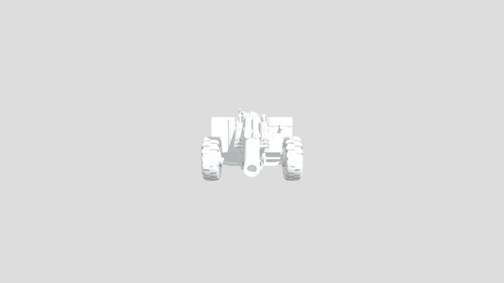 M114 155 Mm Howitzer 3D Model