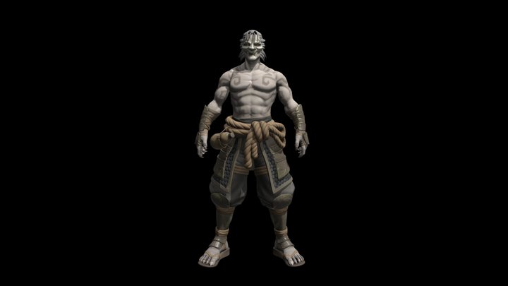 Demon Samurai Concept 3D Model