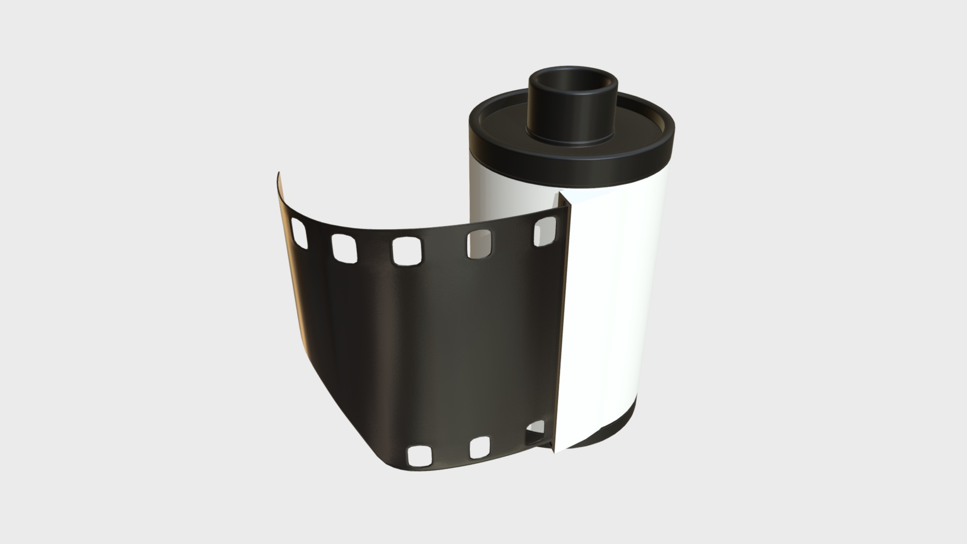 3D model Film roll - This is a 3D model of the Film roll. The 3D model is about icon.