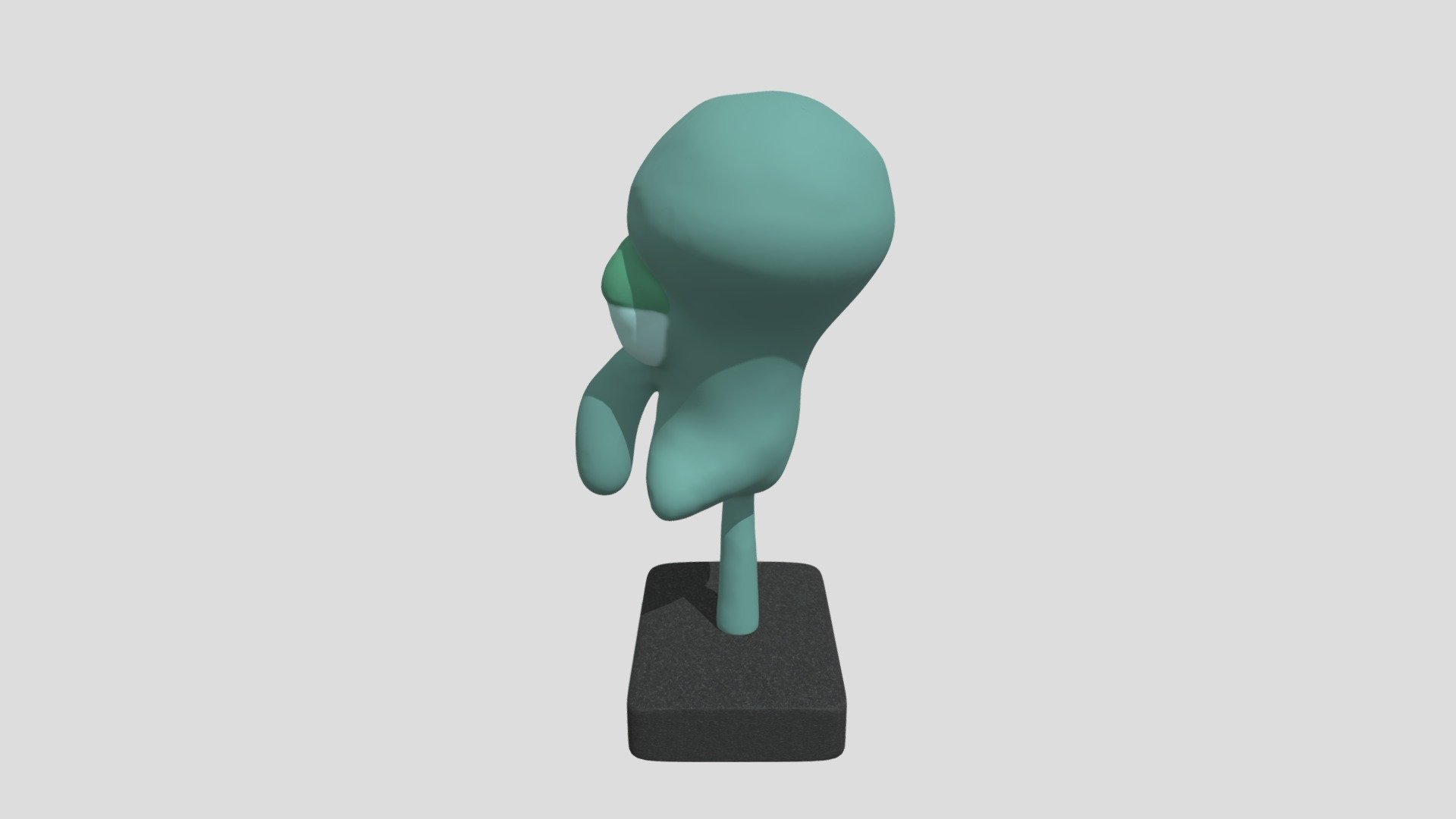 Squidward Sculpture