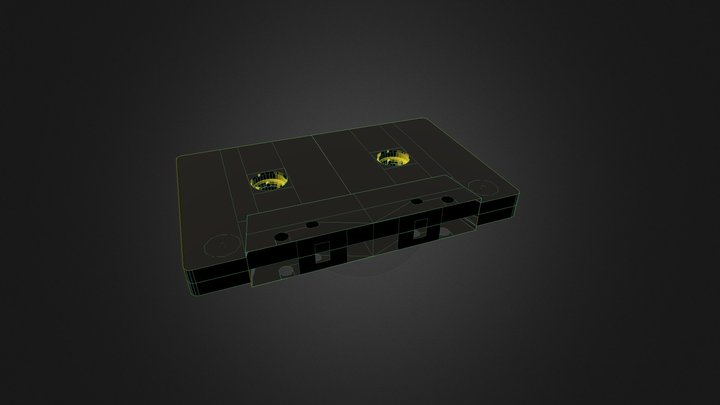 Audio Tape Cassette 3D Model