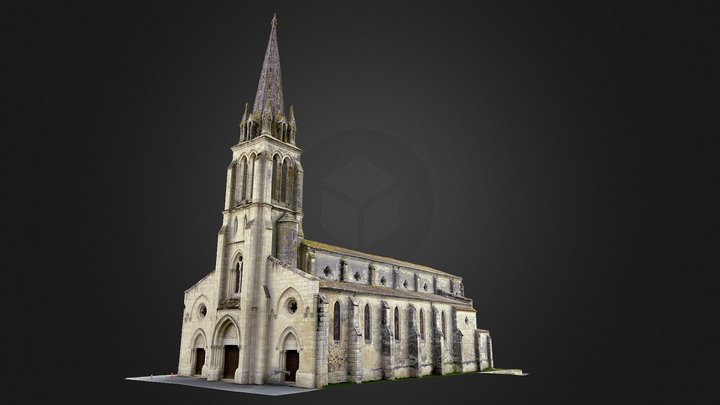 Eglise de Grignols 3D Model