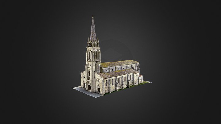 Eglise de Grignols 3D Model