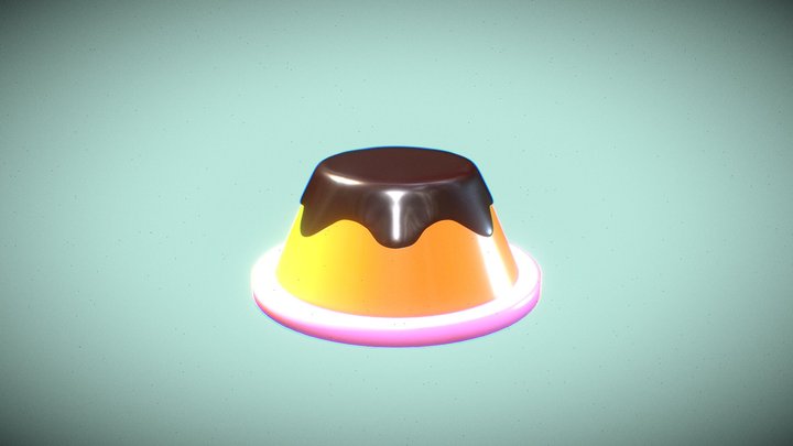 Pudding 3D Model