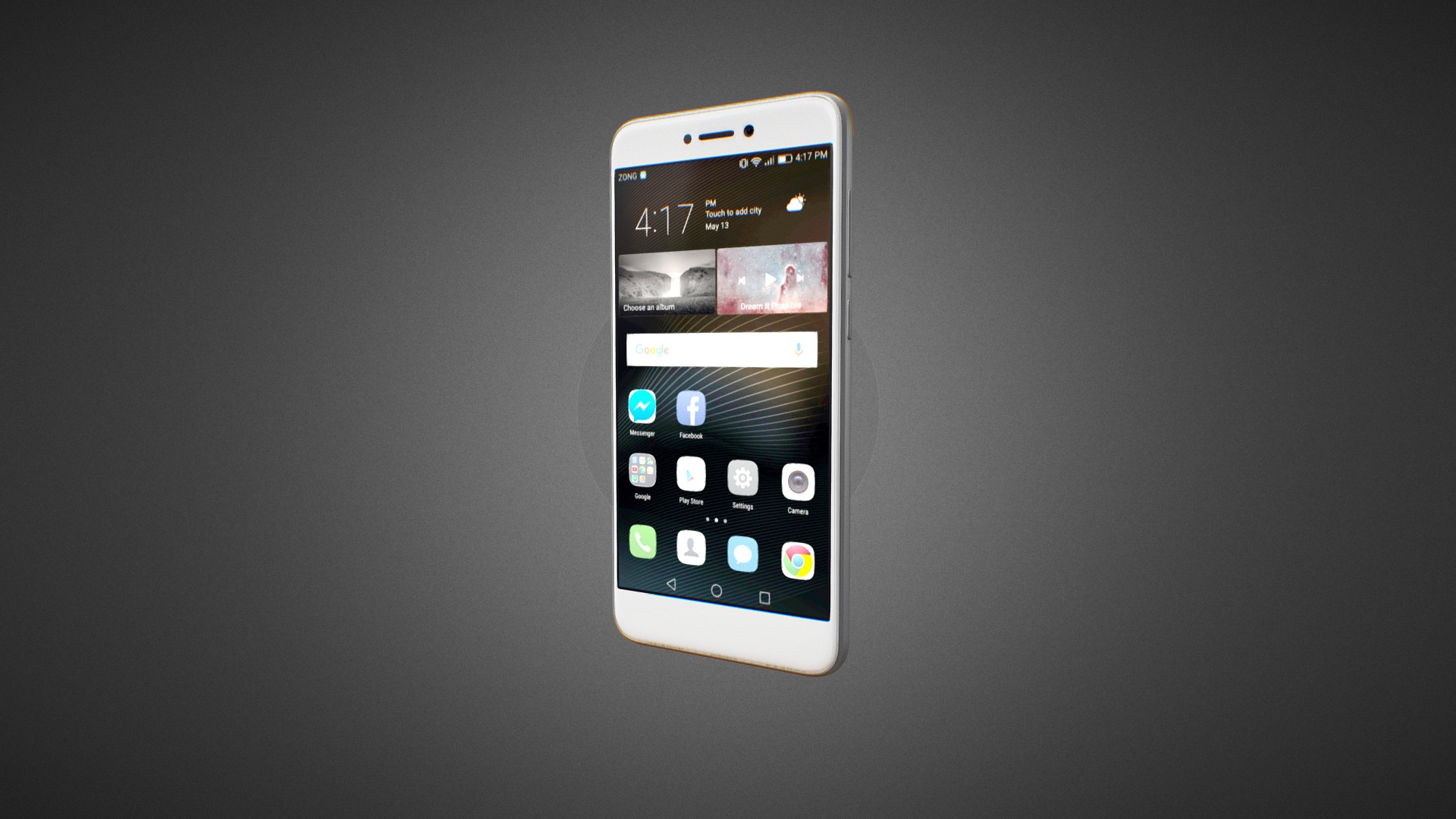 3D model Huawei P8 Lite 2017 for Element 3D - This is a 3D model of the Huawei P8 Lite 2017 for Element 3D. The 3D model is about a cell phone on a table.