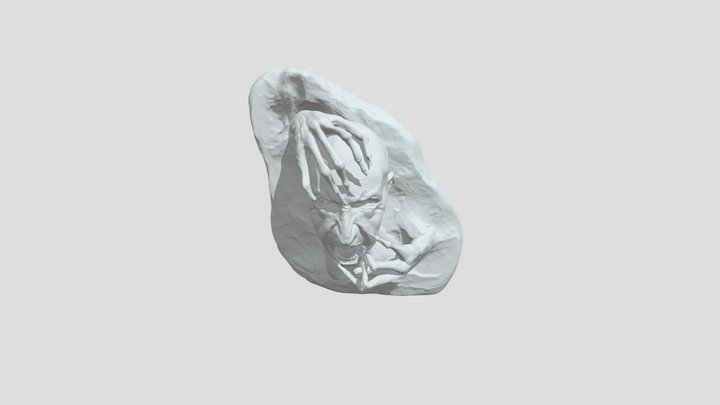 Facial expression (trapped) 3D Model