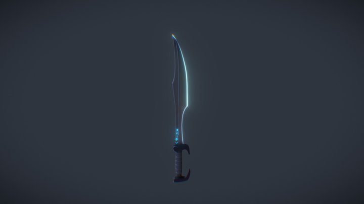 Cyberpunk Spartan Sword 3D Model