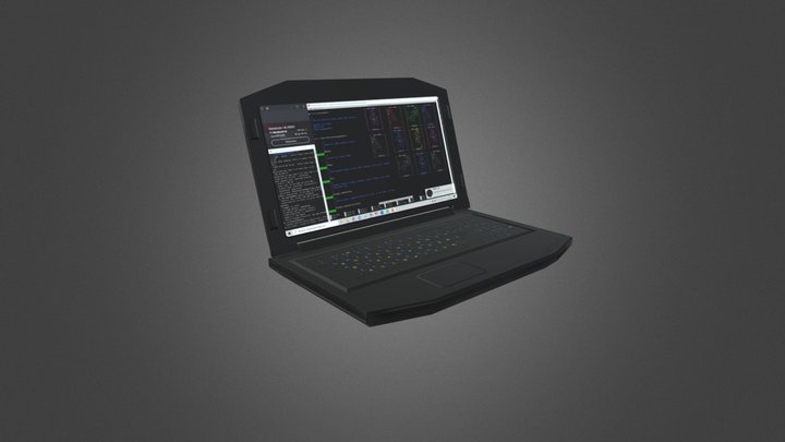 Laptop of the Mad Genius 3D Model