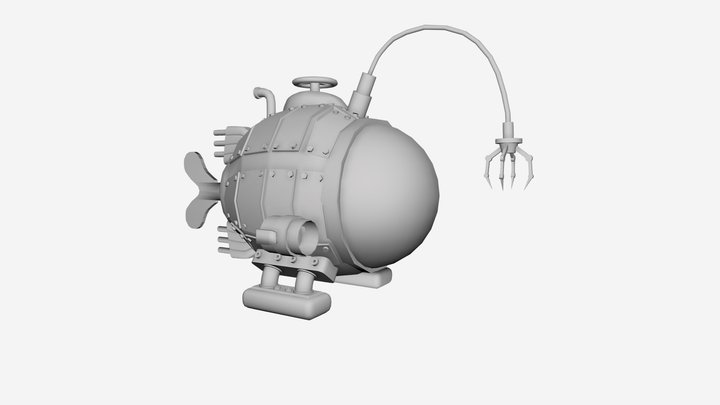 CT4012 - Submarine 3D Model