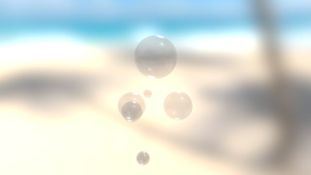 Bubbles, Organic Shape 3D Model