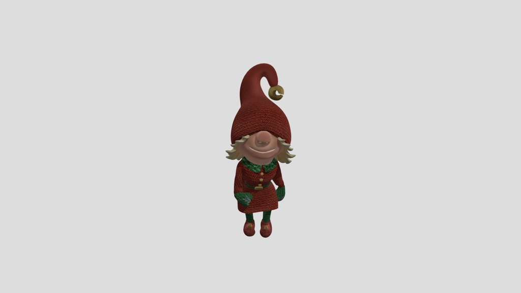 model Christmas Elf Girl