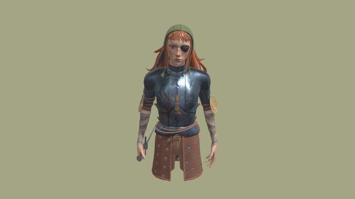knight character 3D Model