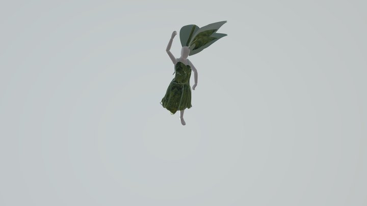 TealDress1 3D Model