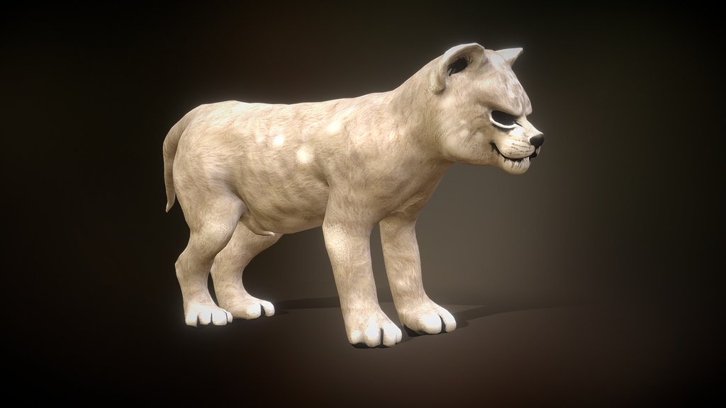 Lion animation low poly
