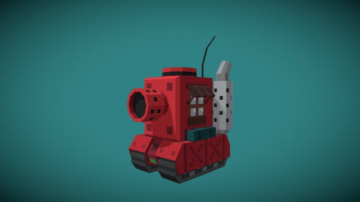 Cute Tank 3D Model