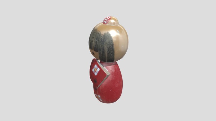 Japanese Doll 3D Model
