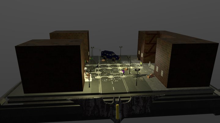 Level1 Batman Arkham City Go 3D Model