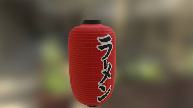 100% Authentic Japanese Ramenshop lantern 3D Model