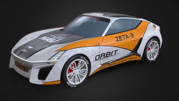 X-TAON: Art car - Zeta 3D Model