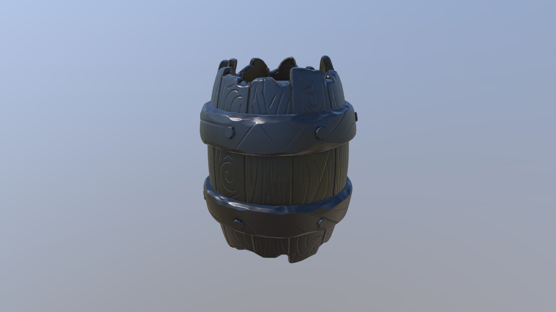 Barril Low Poly