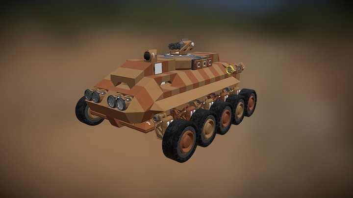 M-1m Veles Armored Scout Vehicle 3D Model