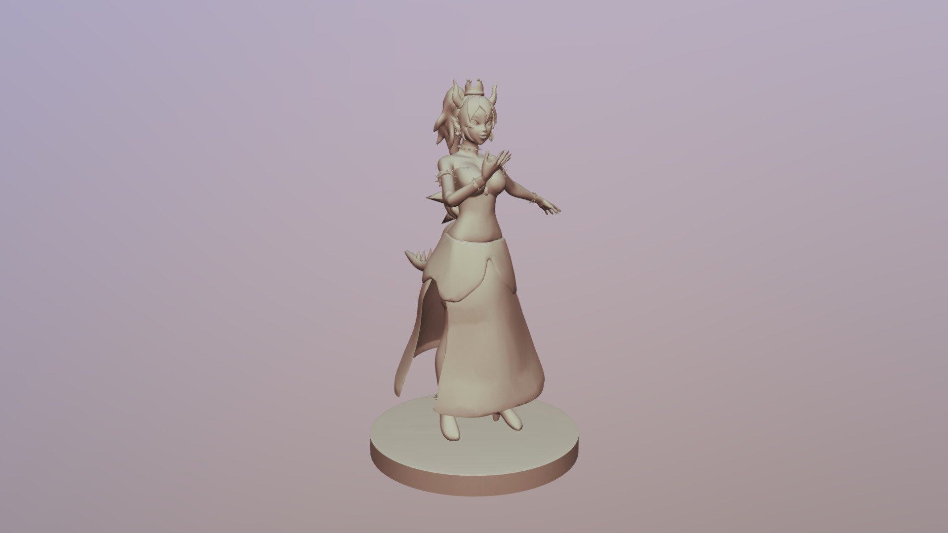 Bowsette Decimated - 3D model by ludean [47acda9] - Sketchfab