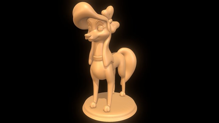 Dixie - The Fox and the Hound 2 3D print model 3D Model