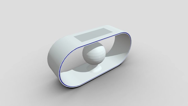 Neon clock 3D Model