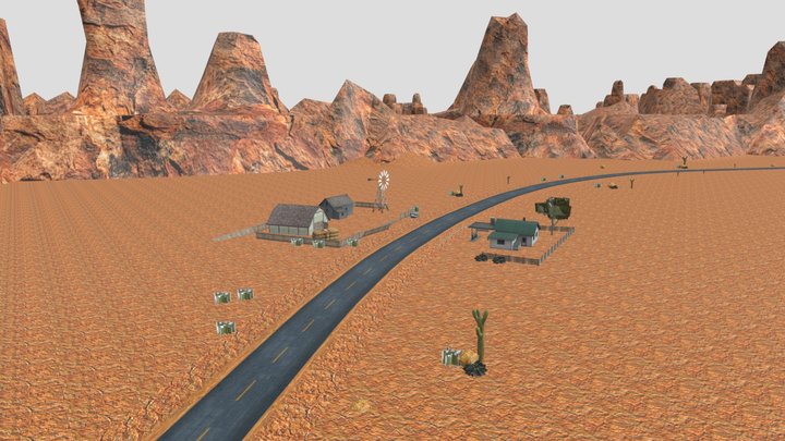 Arizona Map - Driving School 2016 – Modello 3D gratuito STL