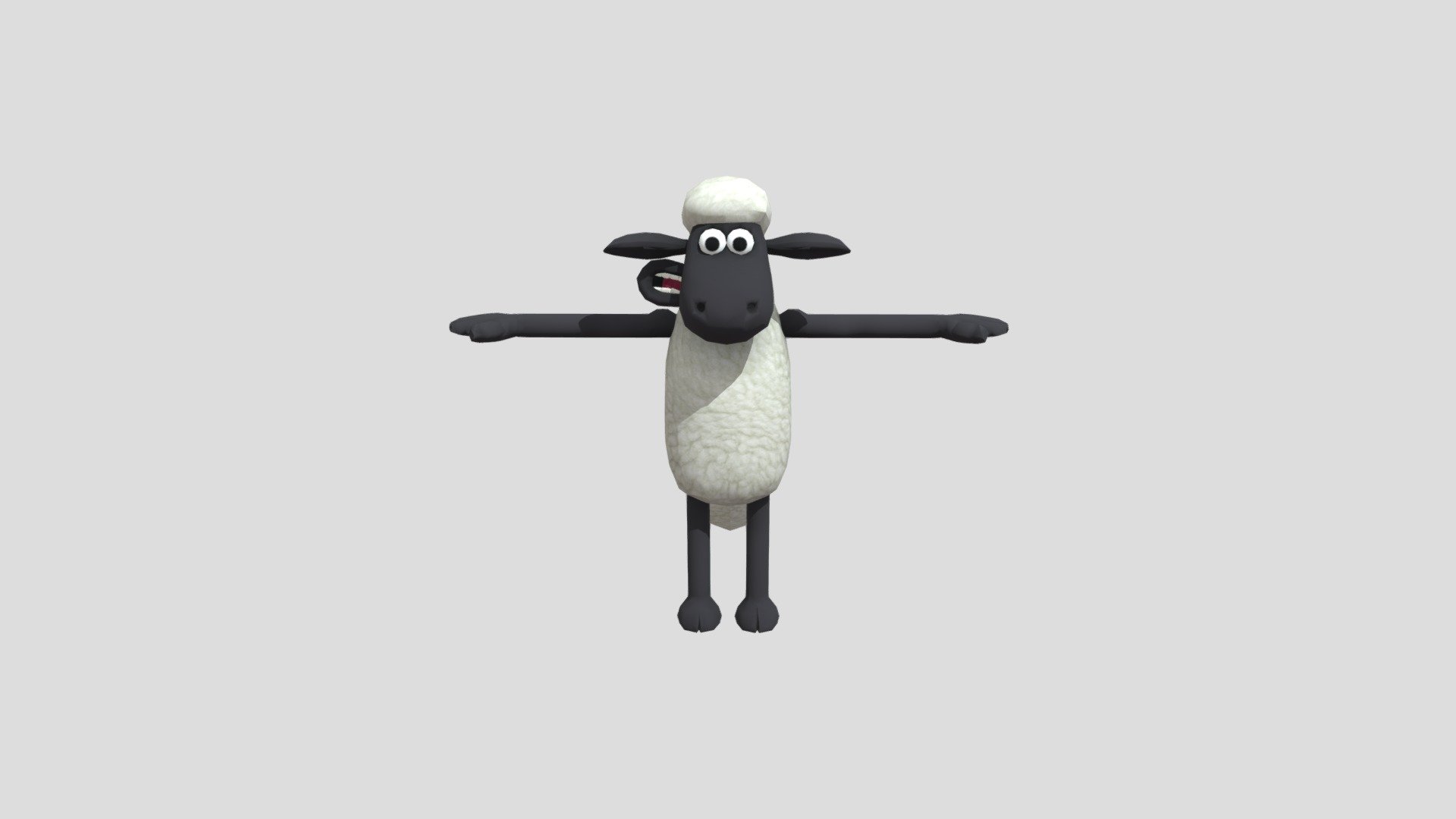 Барашек Шон — Sketchfab embed 3D viewer