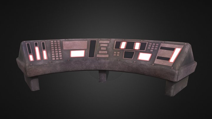 Controls Panel 3D Model