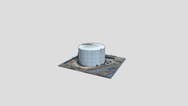 Eggborough Power Station HFO Storage Tank 3D Model