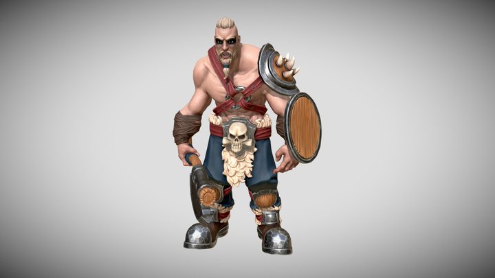 Stylized Viking 3D Model