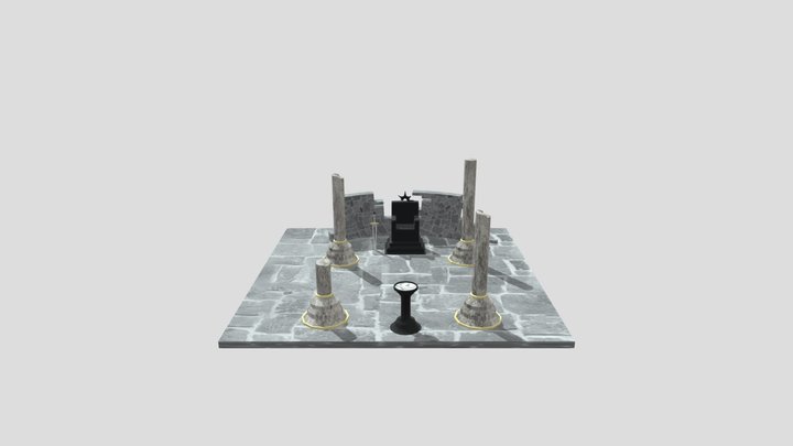 Castle Ruins 3D Model