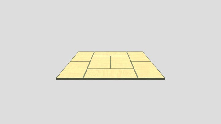 Tatami Floor 3D Model