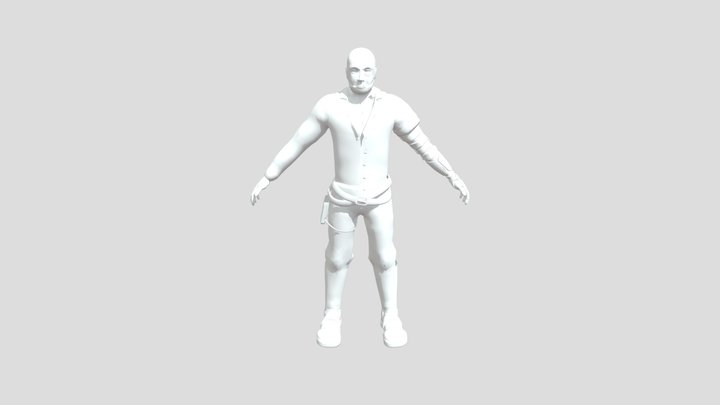 Cyber Cowboy 3D Model