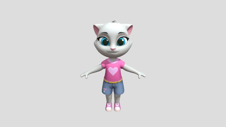 Angela My Talking Tom Friends 2 (REUPLOAD AGAIN) 3D Model