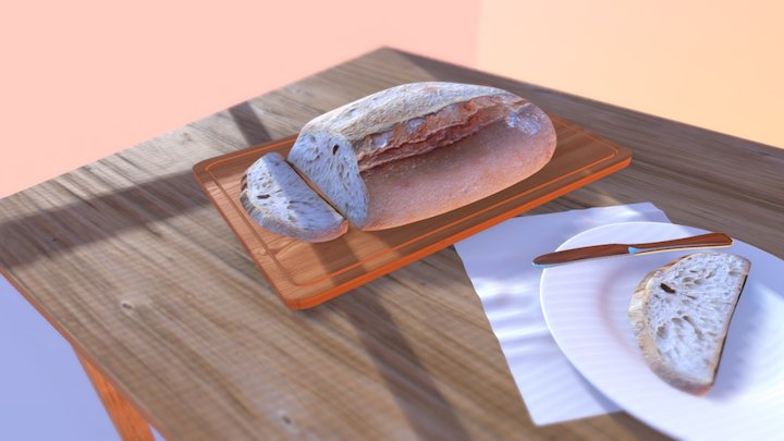 Cheap Breakfast 3D Model
