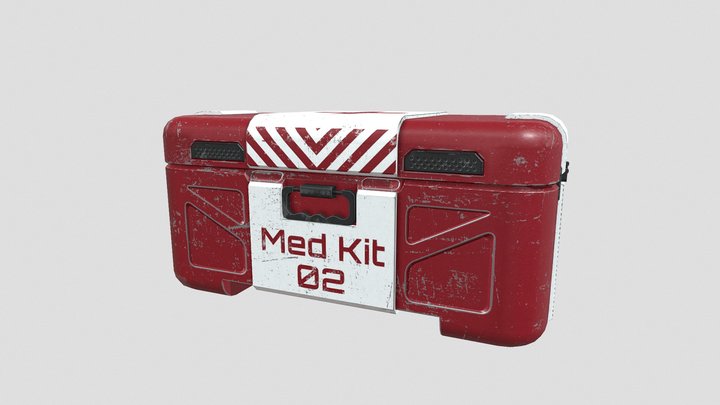 Sci-fi first aid kit 3 3D Model