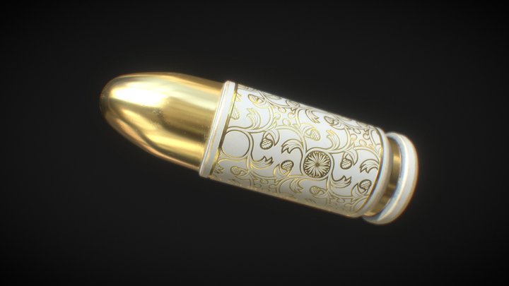 9mm luxurious bullet 3D Model