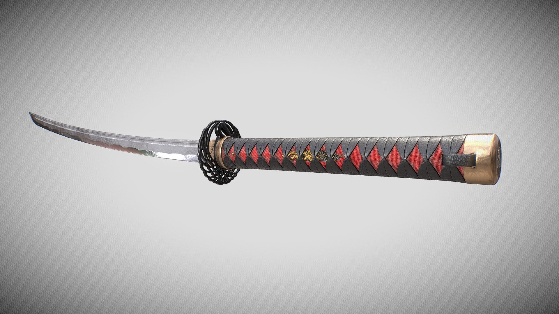 Katana Samurai - Ninja Sword - Buy Royalty Free 3D model by Donadel ...