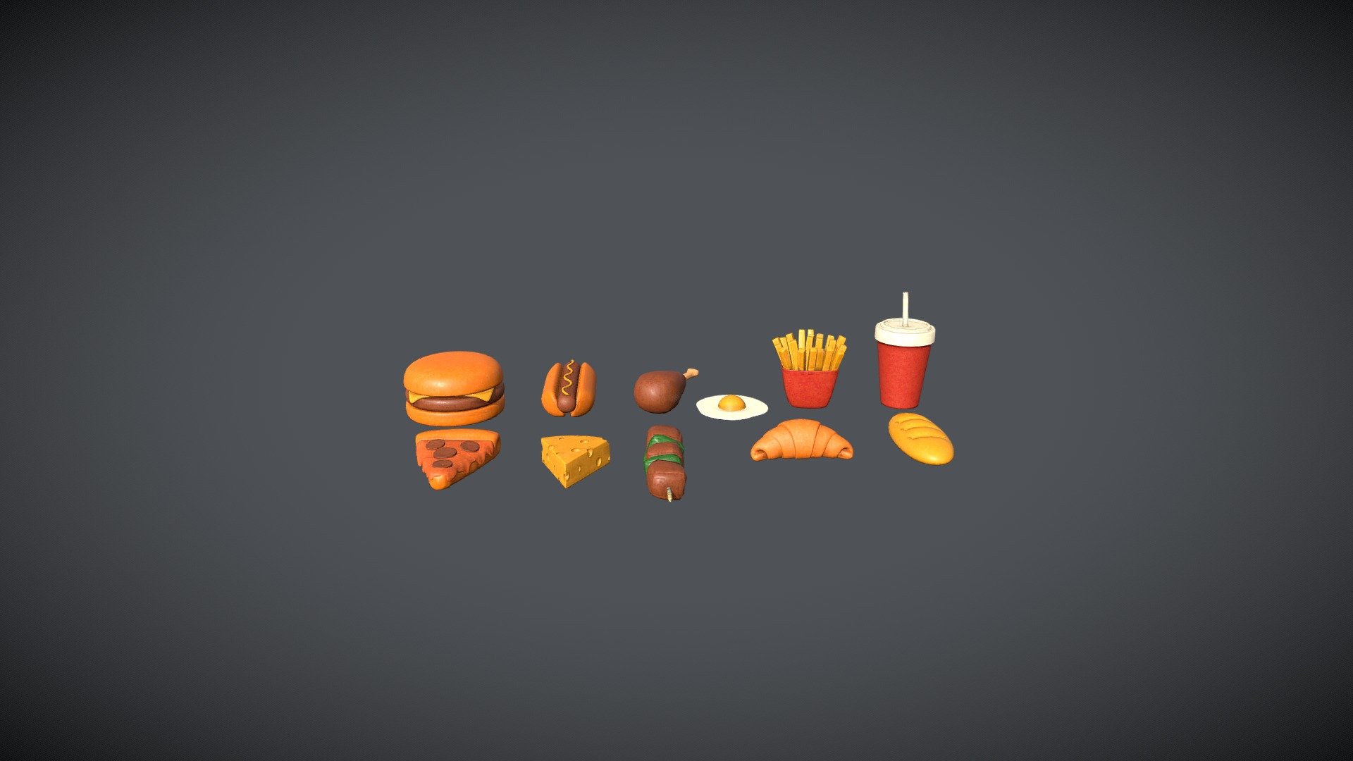 Anime Food - 3D model by shaqayeq.cg [47b67a0] - Sketchfab