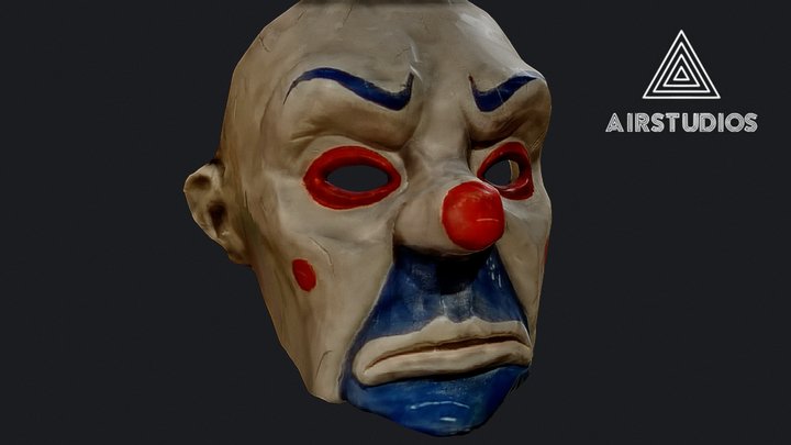The Joker Mask (Batman Dark Knight) 3D Model