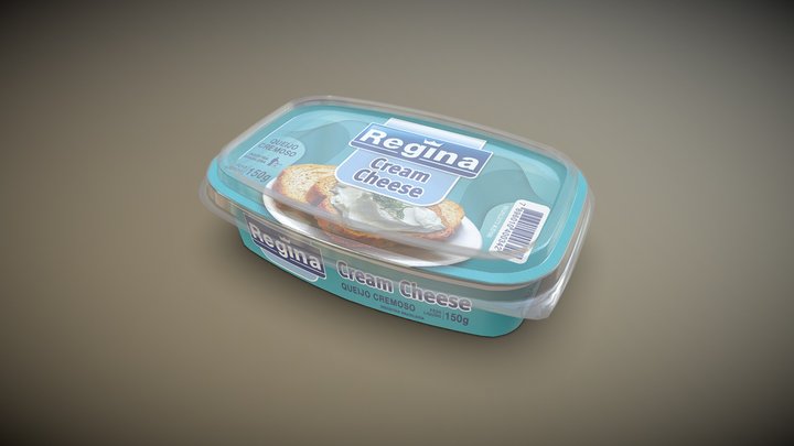 Amostra - Cream Cheese Regina 150g 3D Model