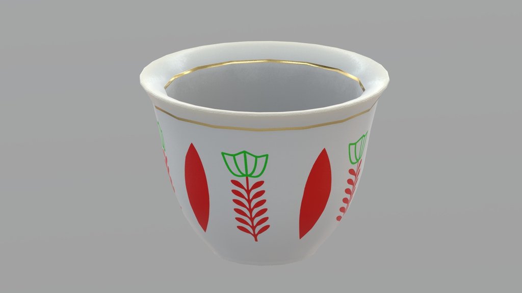 Arabic coffee cup